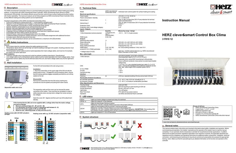 Herz clever&smart Control Box Clima User manual