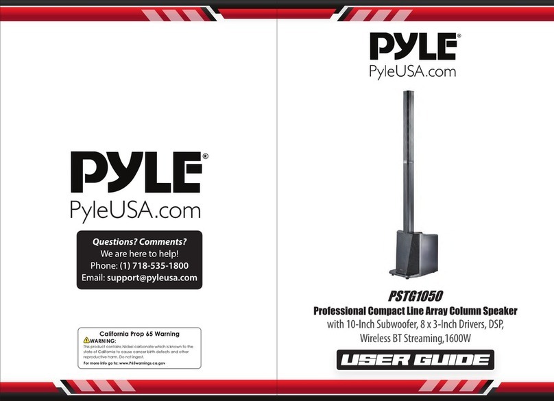 Pyle PSTG1050 User manual