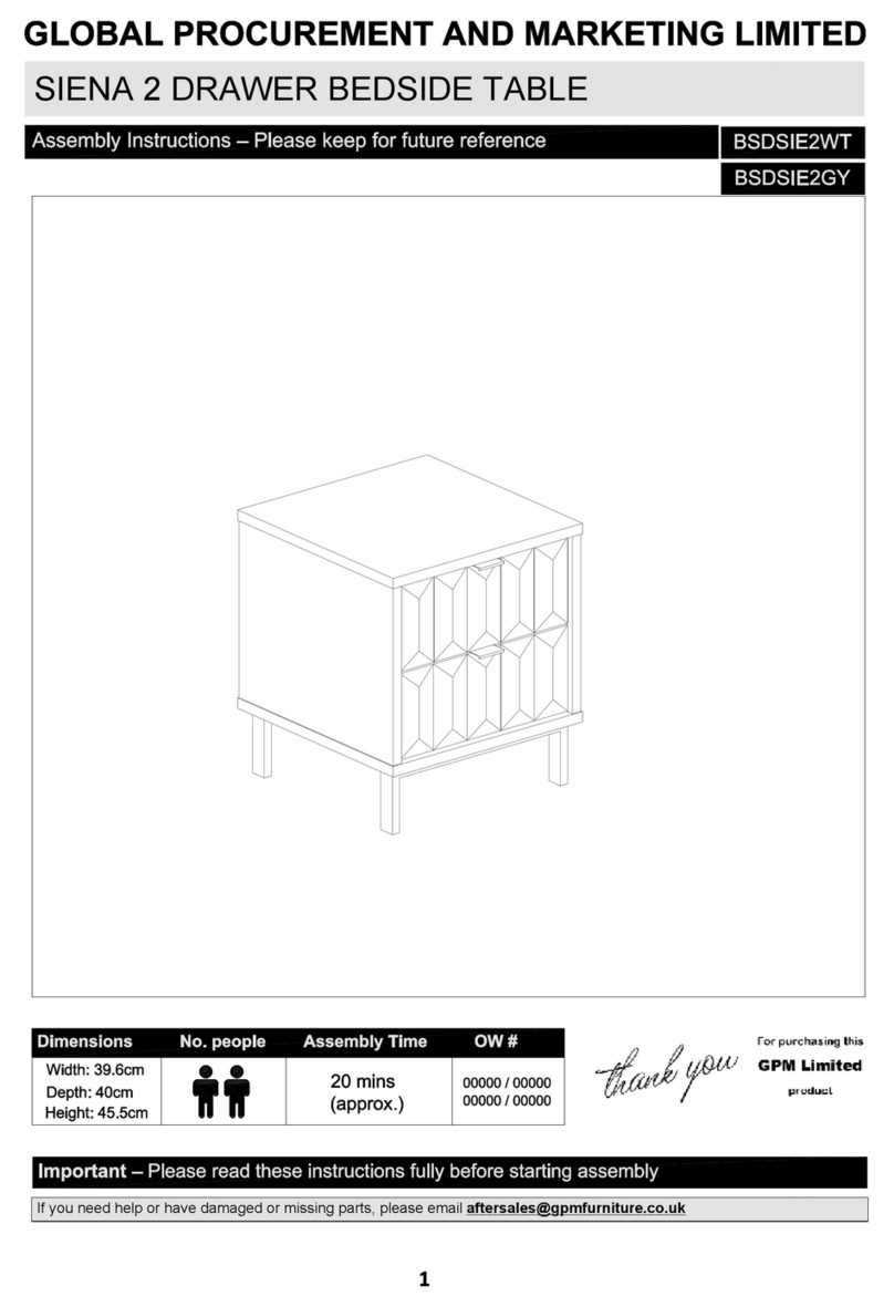 GPM Siena BSDSIE2WT User manual GPM Siena BSDSIE2WT User manual