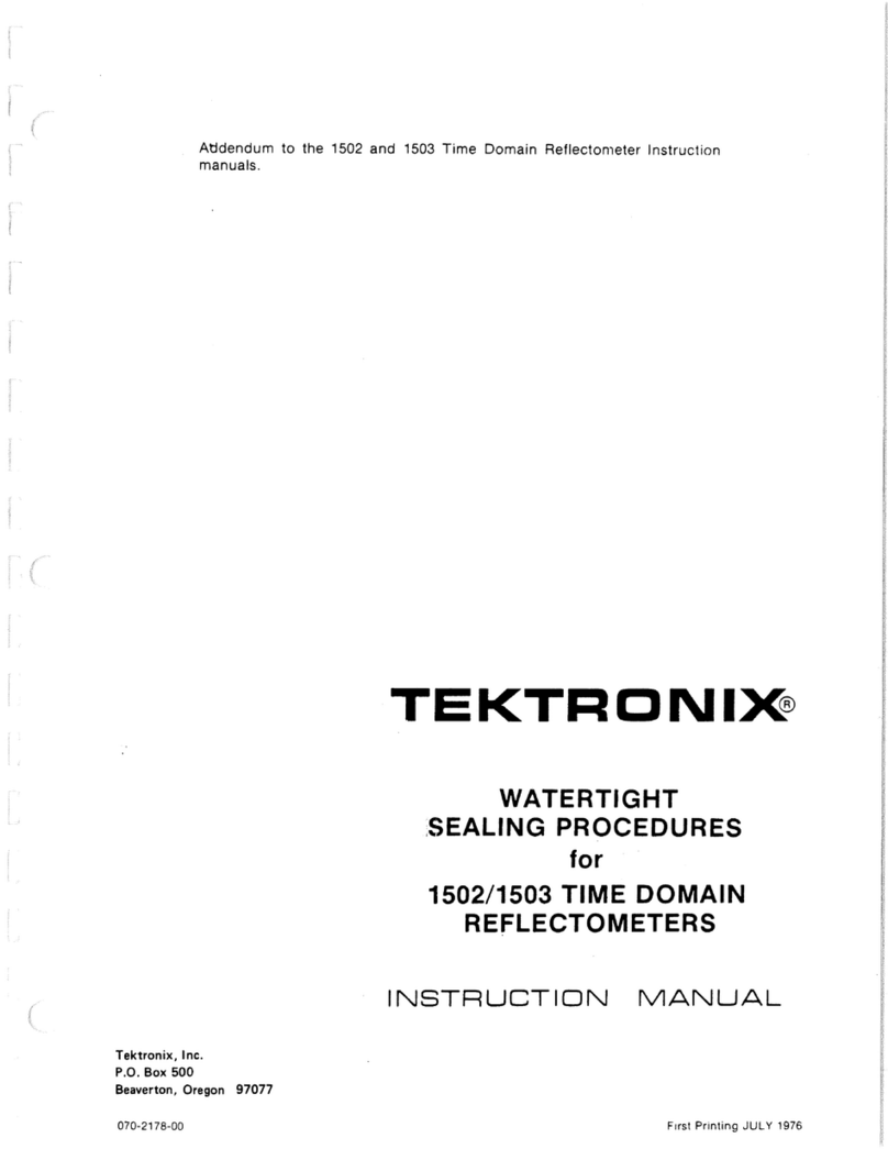 Tektronix 1502 instruction manual