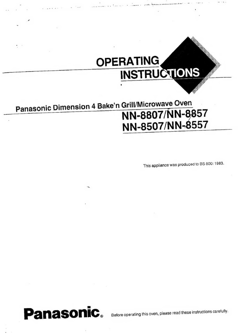 Panasonic NN-8807 operating instructions