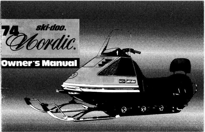 BOMBARDIER ski-doo Nordic 640ER 1974 User manual