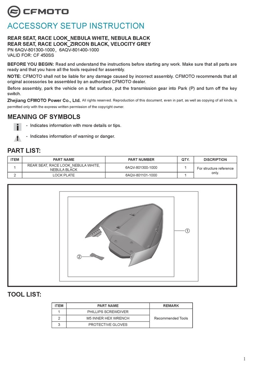 CF MOTO 6AQV-801300-1000 Setup instructions