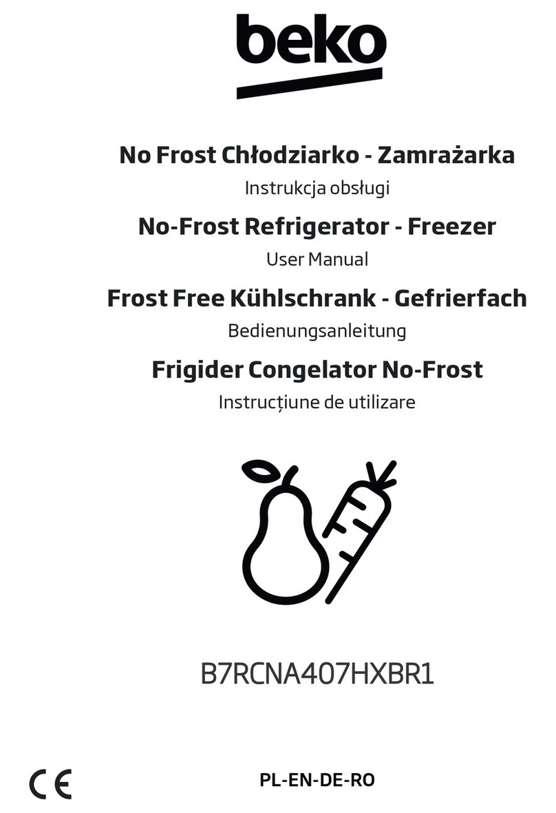 Beko B7RCNA407HXBR1 user manual