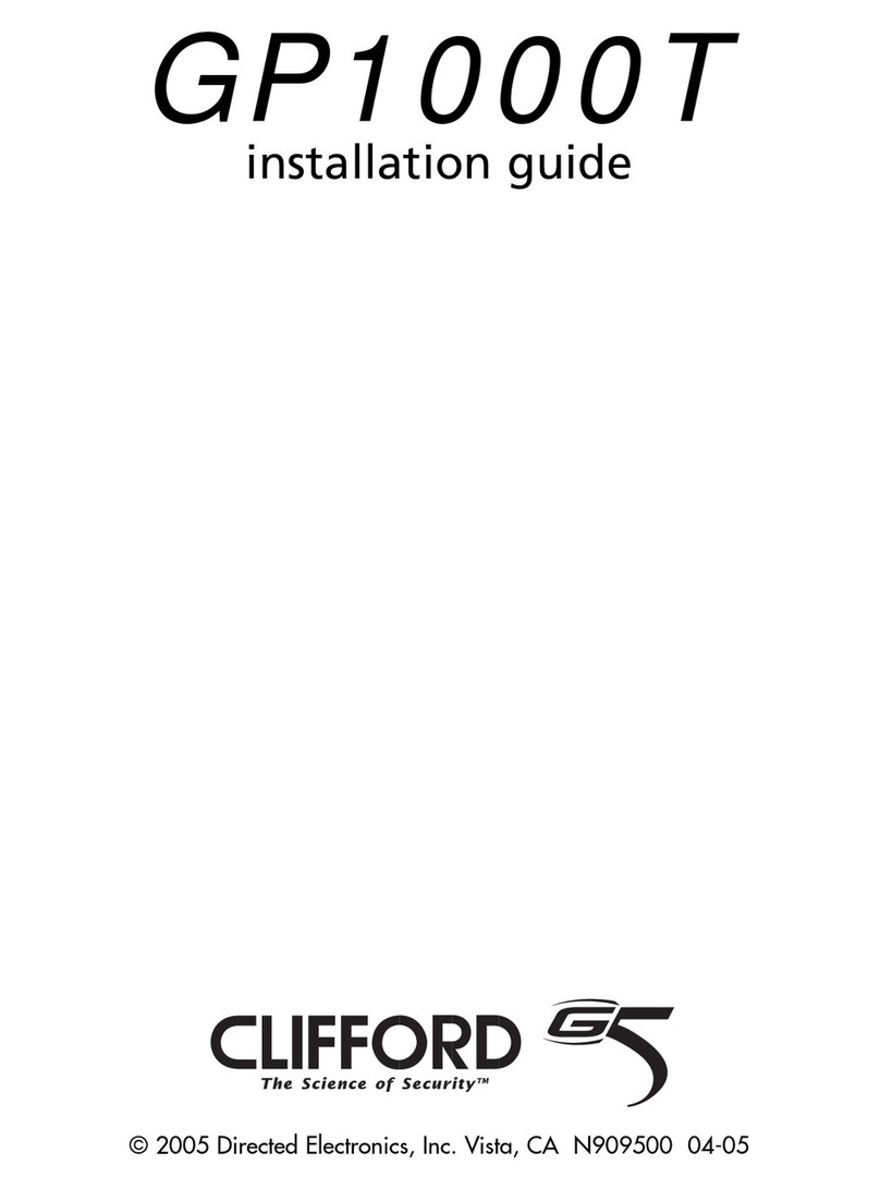 Clifford GP1000T installation guide