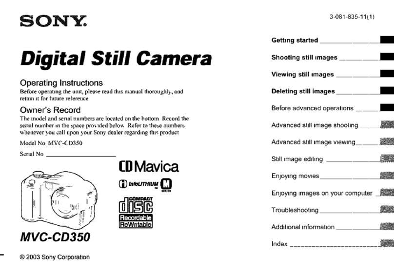 Sony MVC-CD350 - Digital Still Camera Mavica Cd... User manual