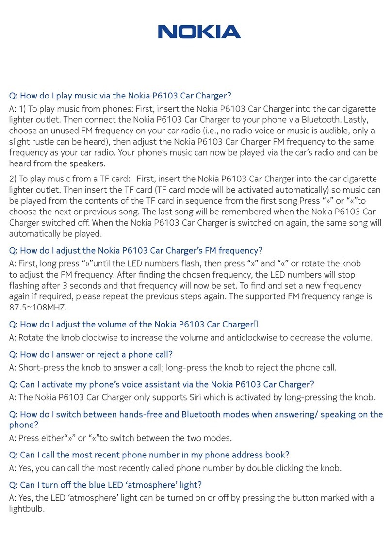 Nokia P6103 quick start guide