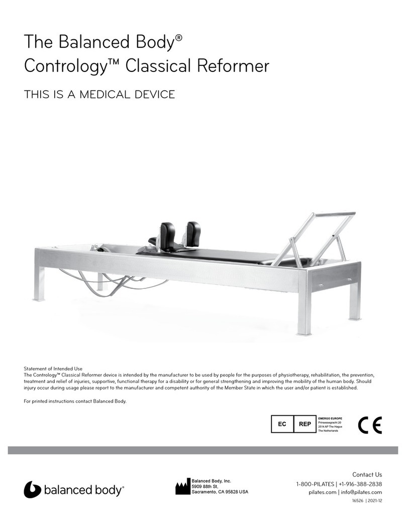Balanced Body Contrology User manual Balanced Body Contrology User manual