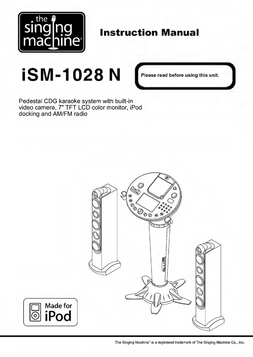 The Singing Machine iSM-1028 N instruction manual The Singing Machine iSM-1028 N instruction manual
