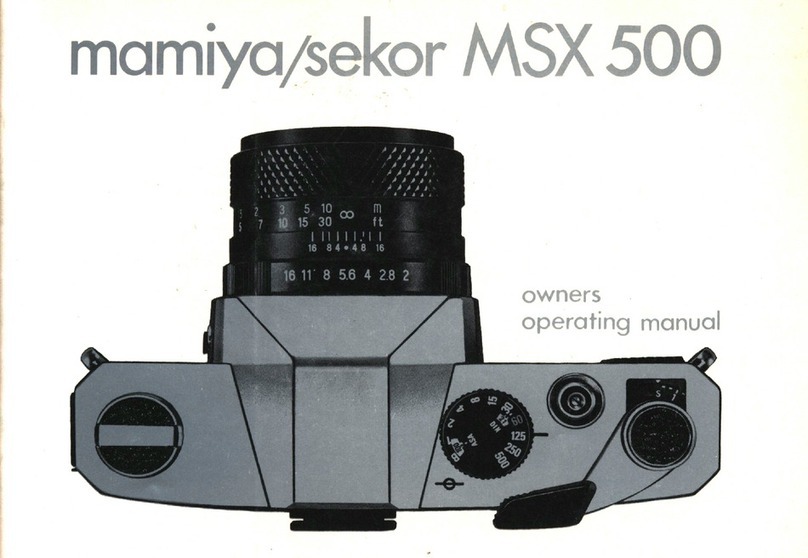 Mamiya/Sekor MSX 500 Operation manual