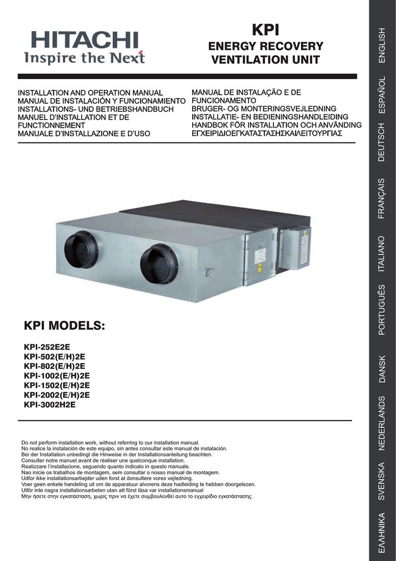 Hitachi KPI Installation and operation manual