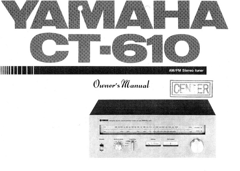 Yamaha CT-610 User manual