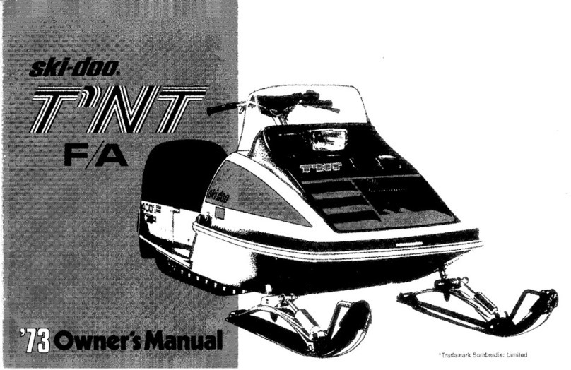 BOMBARDIER ski-doo T'NT F/A 340 1973 User manual