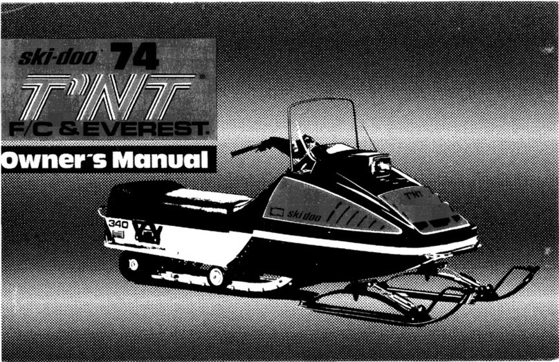 BOMBARDIER ski-doo T'NT FAN COOL 300 SM 1974 owner's manual