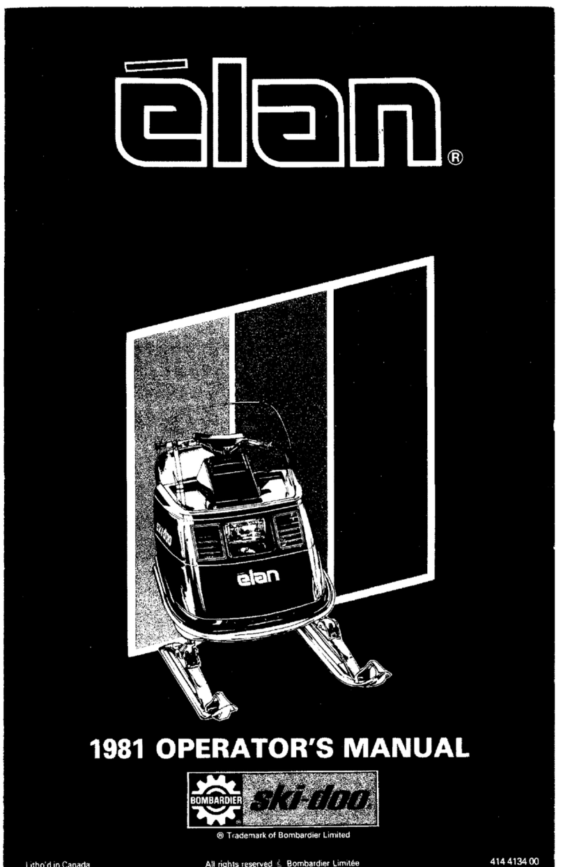 BOMBARDIER ski-doo elan 250 1981 Operator's manual BOMBARDIER ski-doo elan 250 1981 Operator's manual