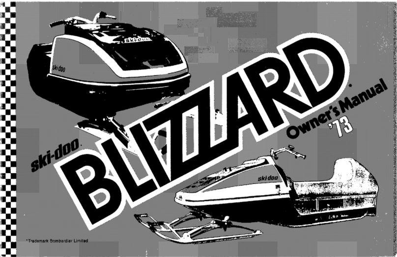 BOMBARDIER ski-doo BLIZZARD 298 1981 owner's manual