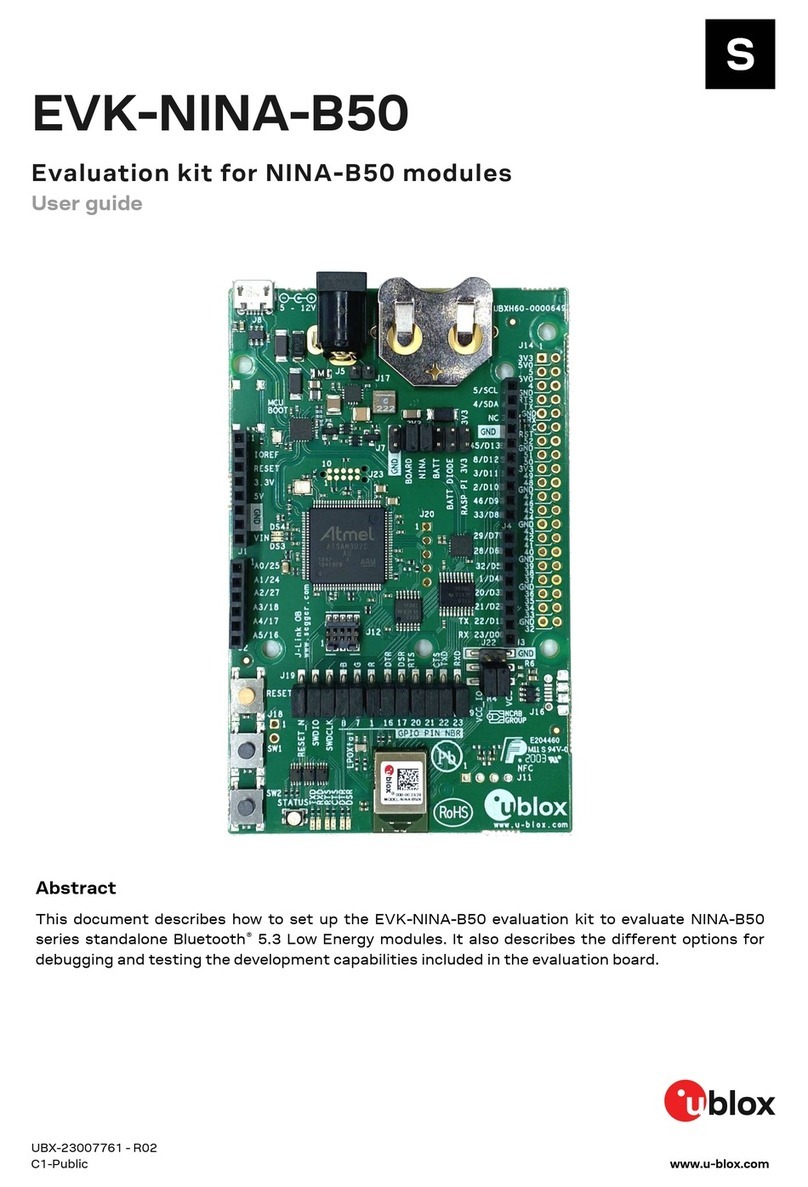 Ublox EVK-NINA-B50 User manual