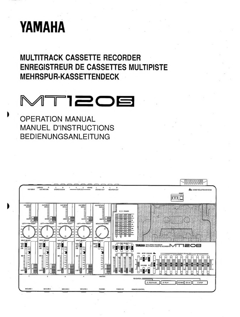 Yamaha MT120S Operation manual