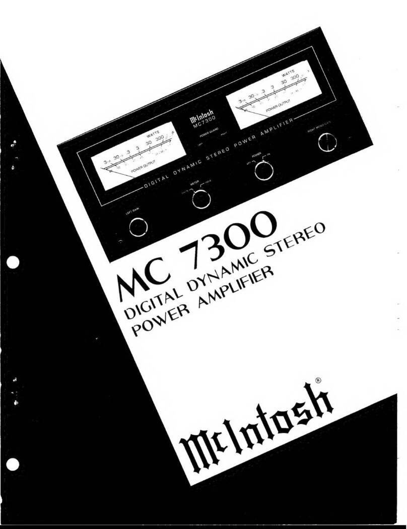 McIntosh MC 7300 User manual