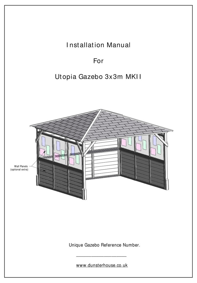Dunster House Utopia 3x3m MKII User manual