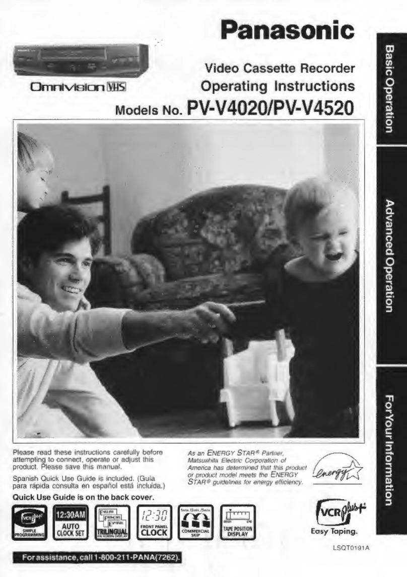 Panasonic Omnivision PV-V4020 User manual