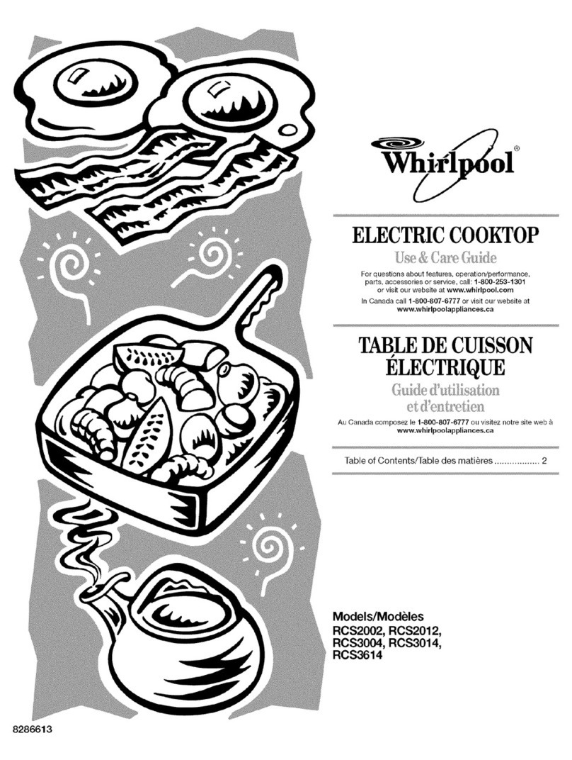 Whirlpool RCS2002 Use & care guide