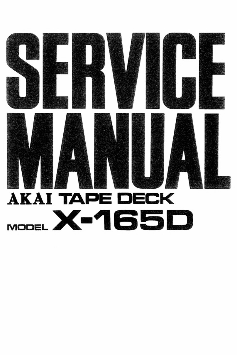 Akai X-165D User manual