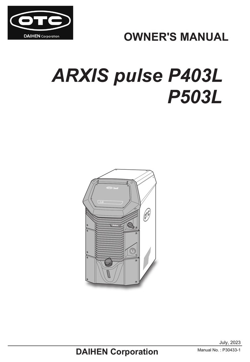 Daihen OTC ARXIS pulse P403L owner's manual
