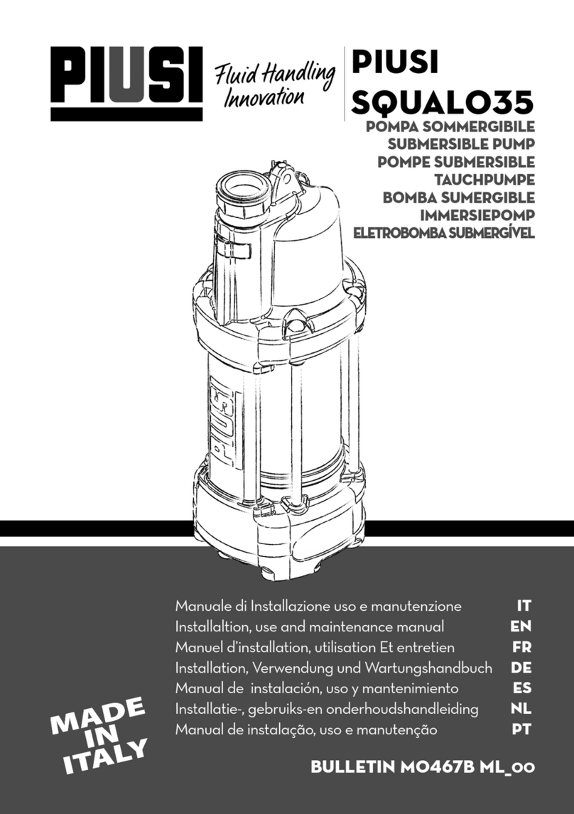 Piusi SQUALO35 Use and maintenance manual