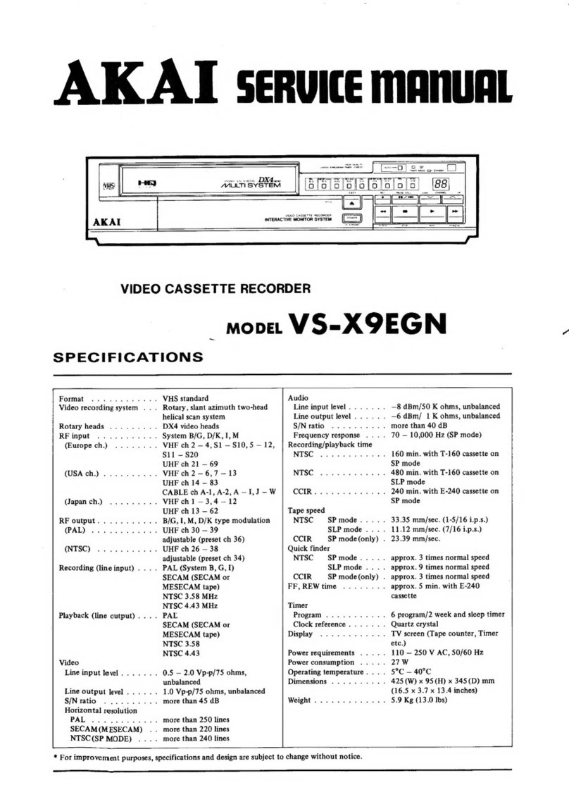 Akai VS-X9EGN Service manual
