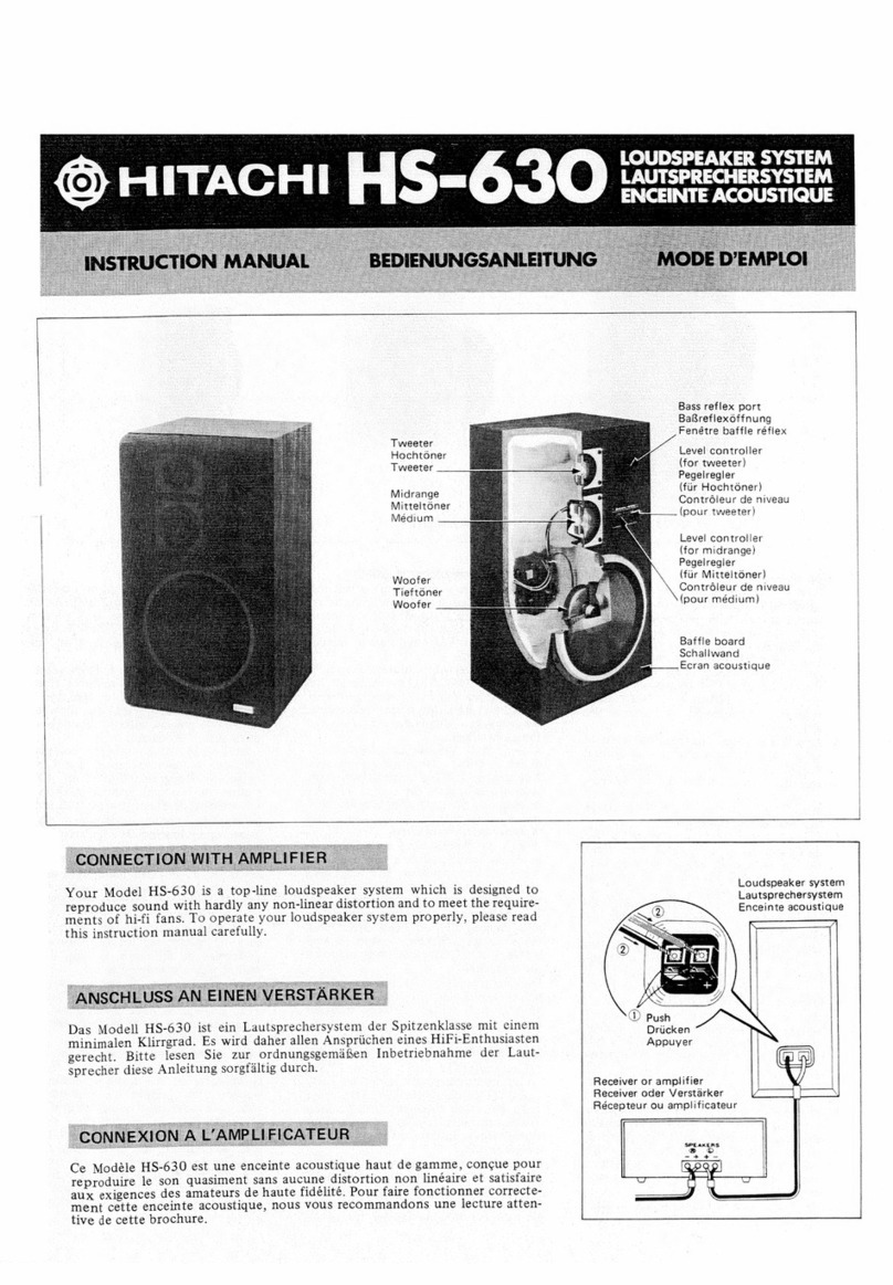 Hitachi HS-630 User manual