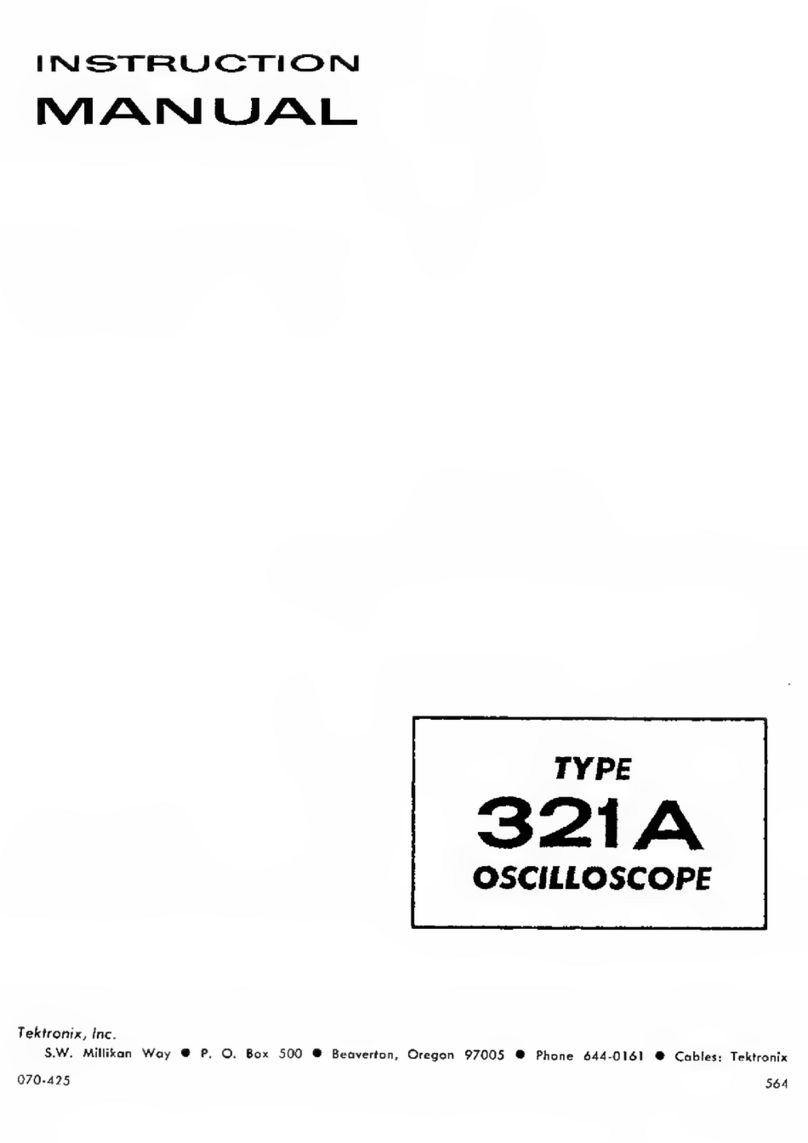 Tektronix 321 A User manual