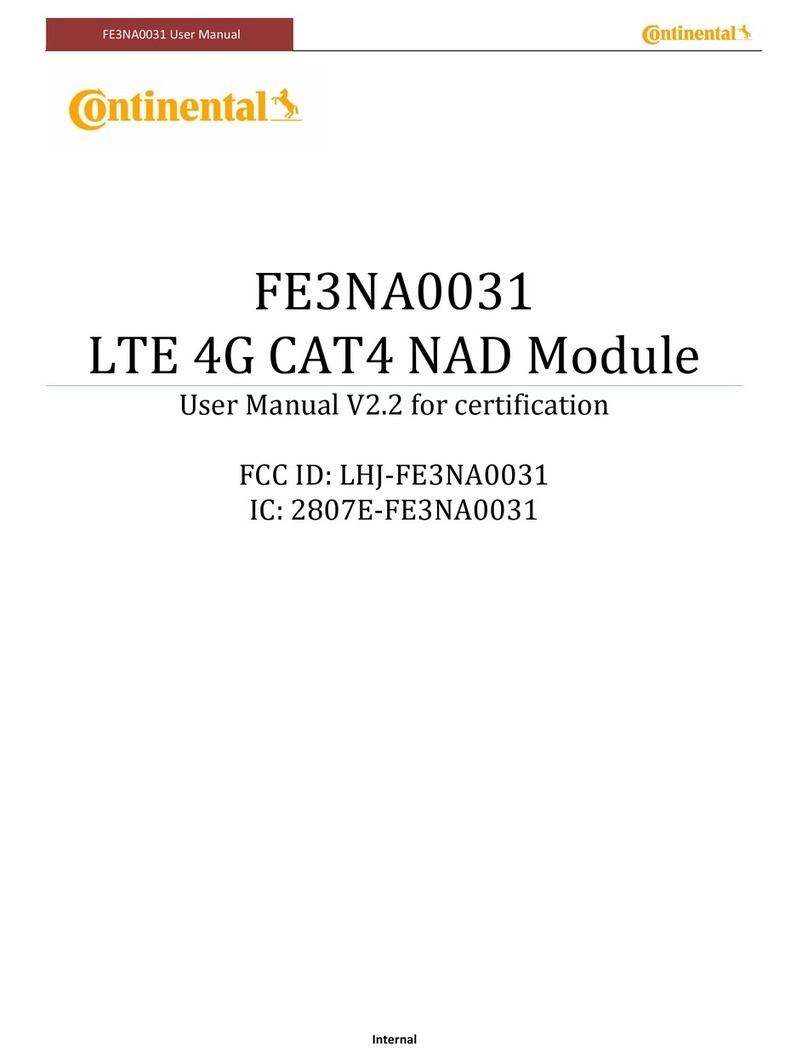 Continental Refrigerator FE3NA0031 user manual