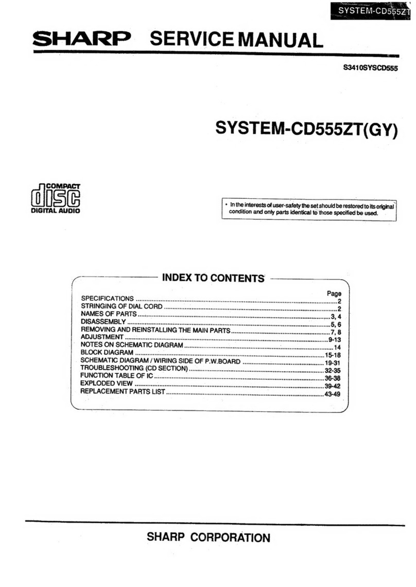 Sharp SYSTEM-CD555ZT(GY) User manual Sharp SYSTEM-CD555ZT(GY) User manual