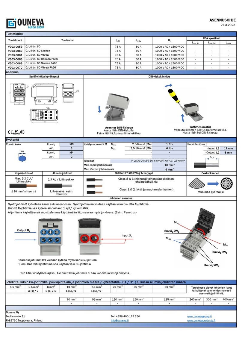 OUNEVA VG03-0059 installation guide