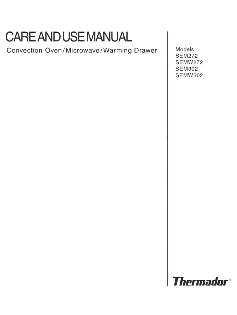 Thermador SEM272 Care and use manual