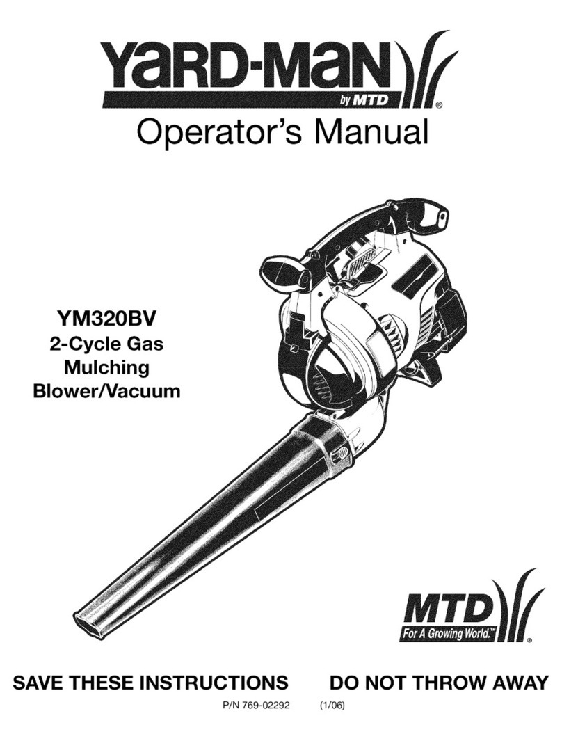 MTD Yard-Man YM320BV User manual MTD Yard-Man YM320BV User manual