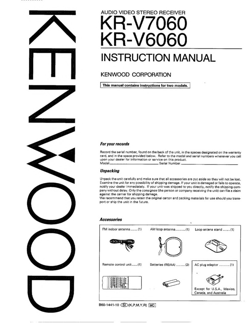 Kenwood KR-V7060 instruction manual