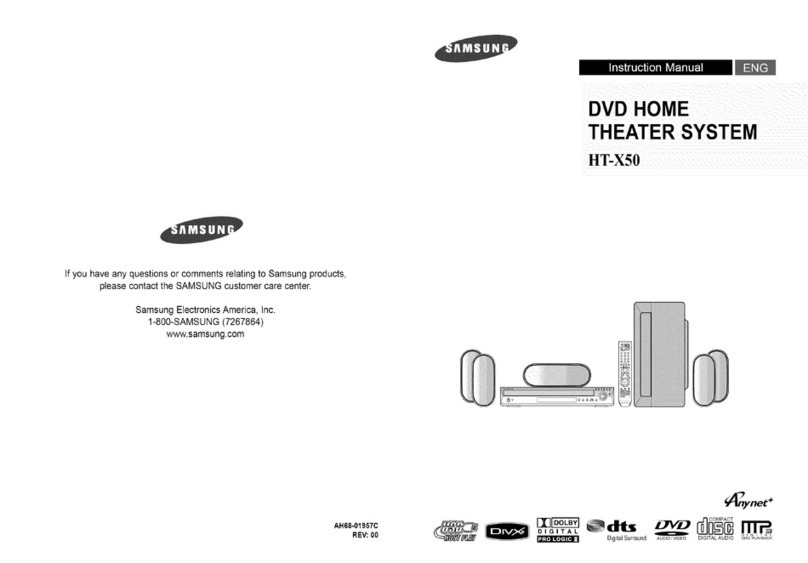 Samsung HT-X50 instruction manual