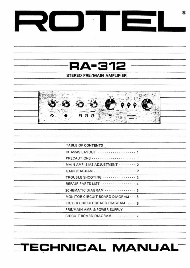 Rotel RA-312 User manual Rotel RA-312 User manual