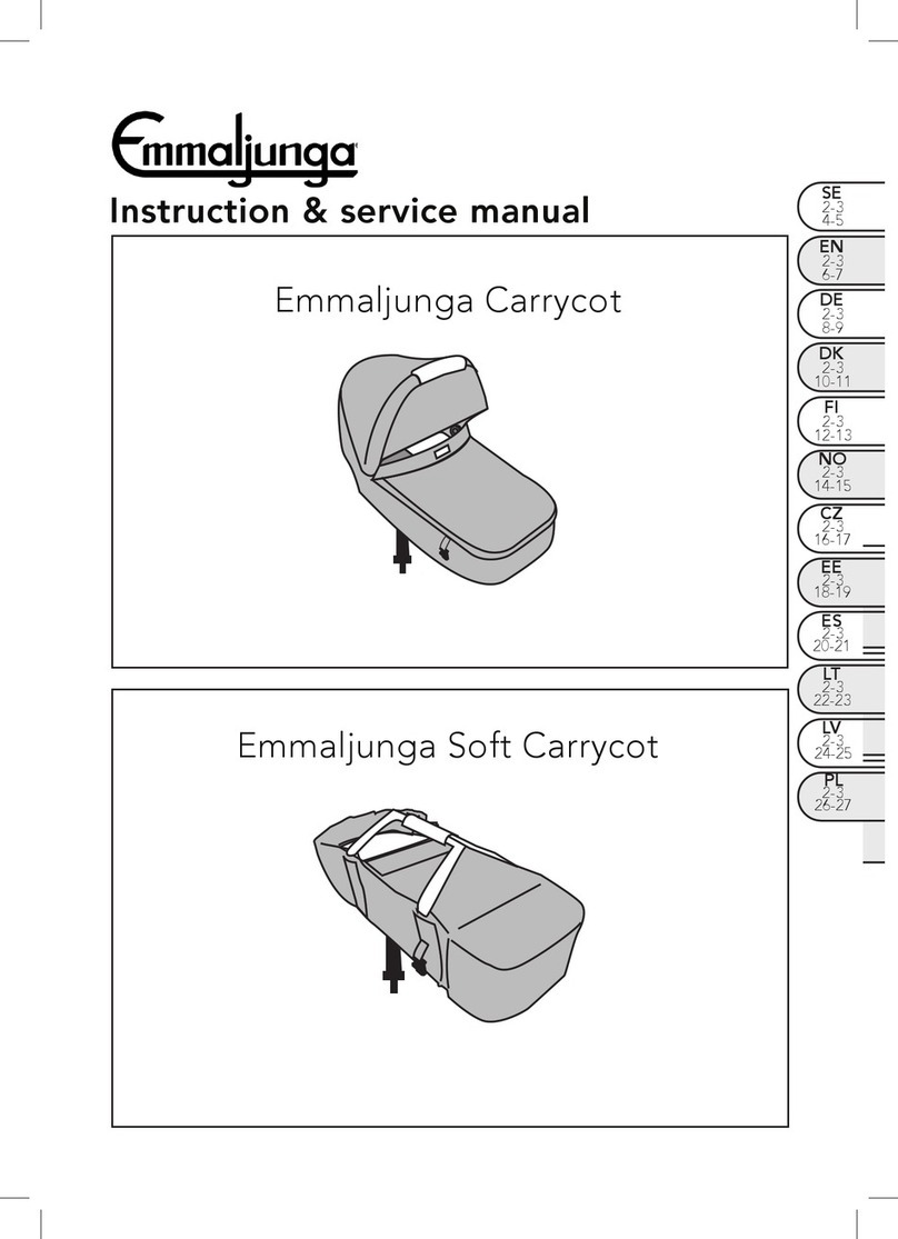Emmaljunga Carrycot Instructions/service manual