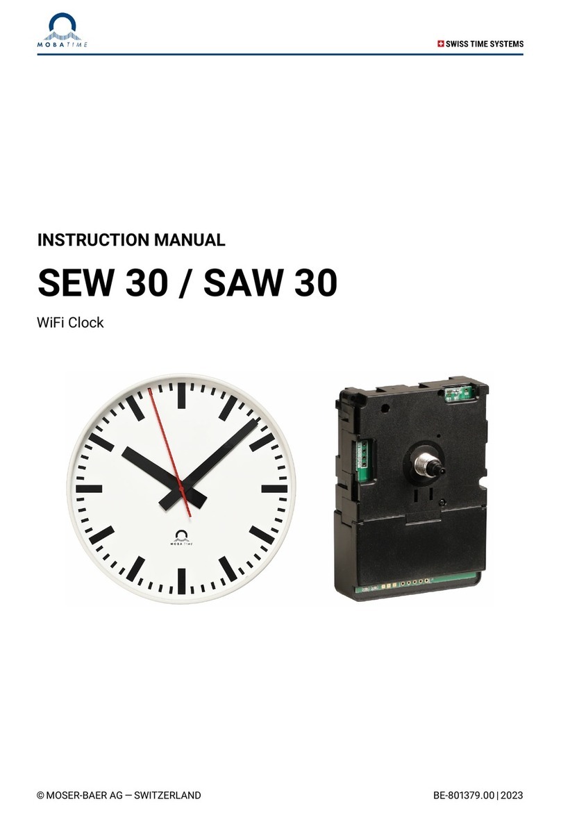Mobatime SEW 30 instruction manual