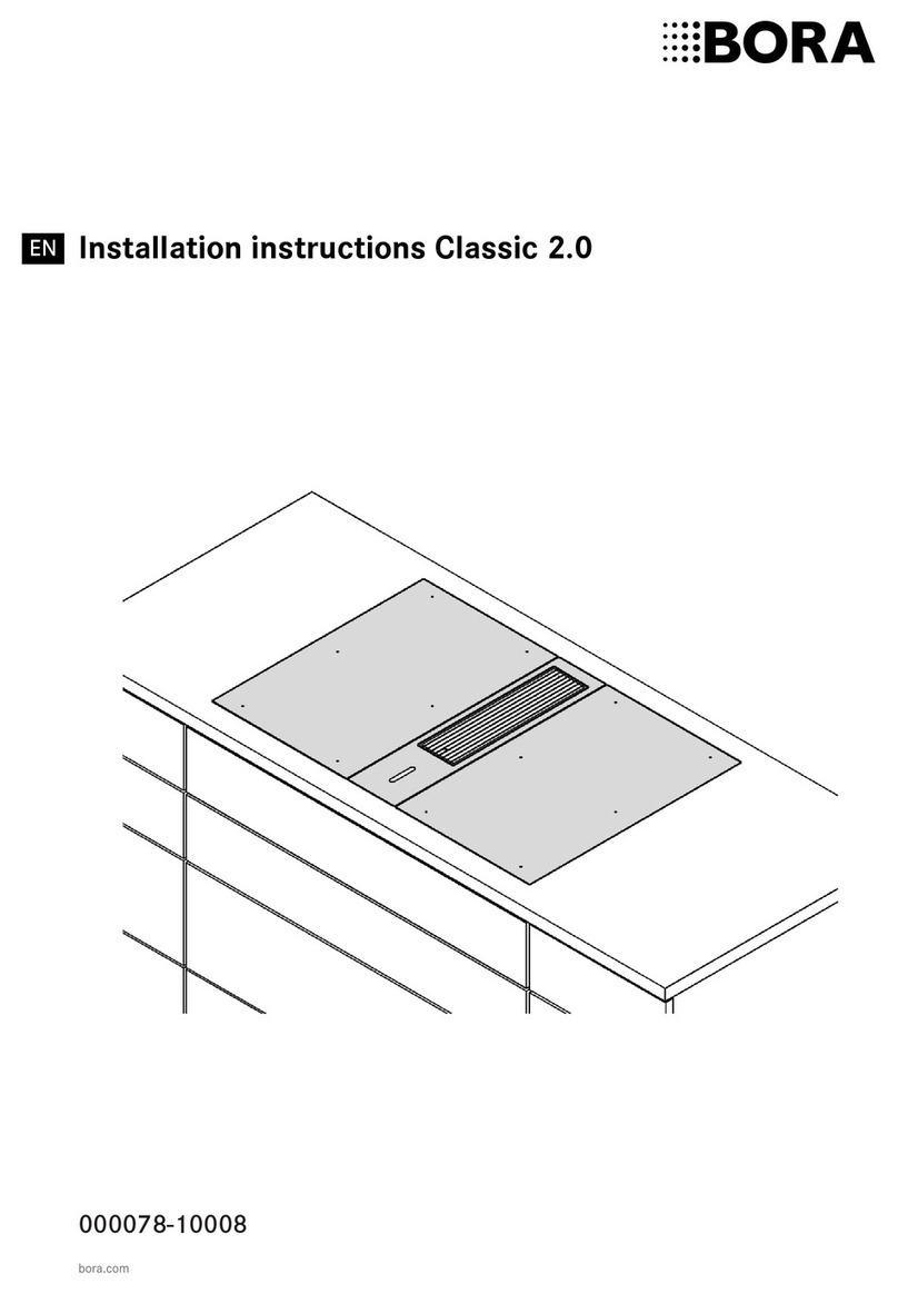 bora Classic 2.0 CKCH 0 Series installation instructions
