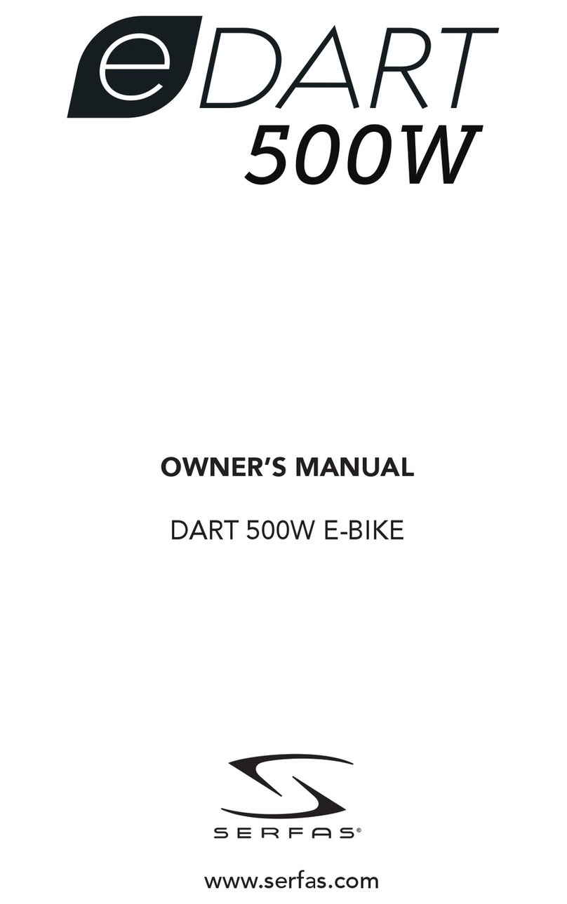 Serfas eDART 500W owner's manual