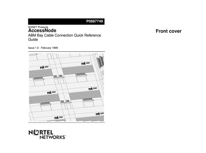 Nortel SONET AccessNode User manual