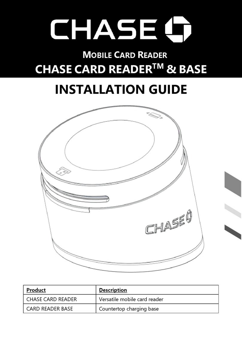 Chase CARD READER User manual