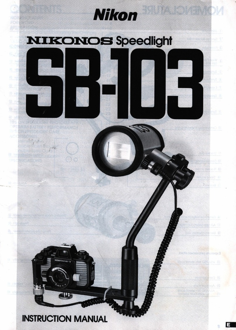 Nikon Nikonos Speedlight SB-103 instruction manual