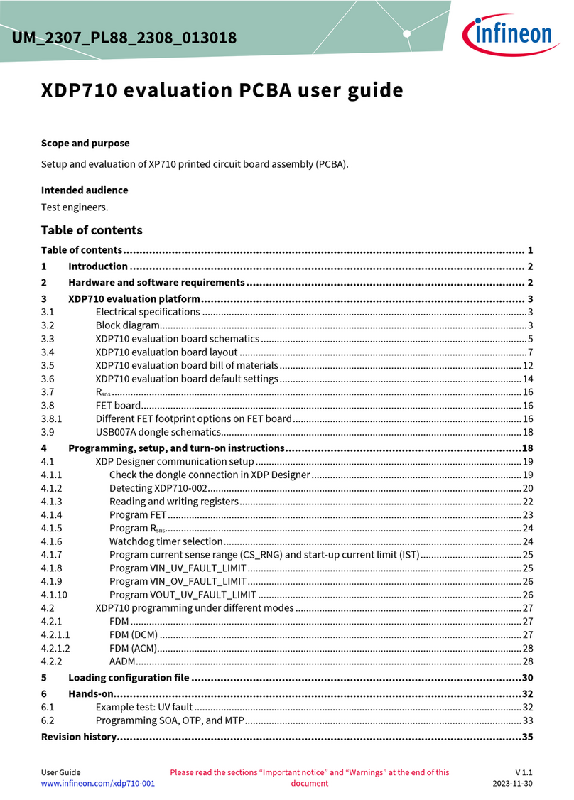 Infineon XDP710 user guide