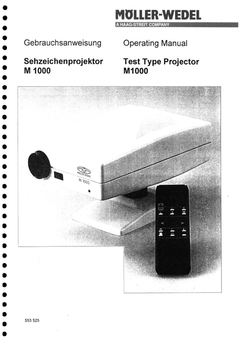 Haag-Streit MOLLER-WEDEL M1000 operating manual