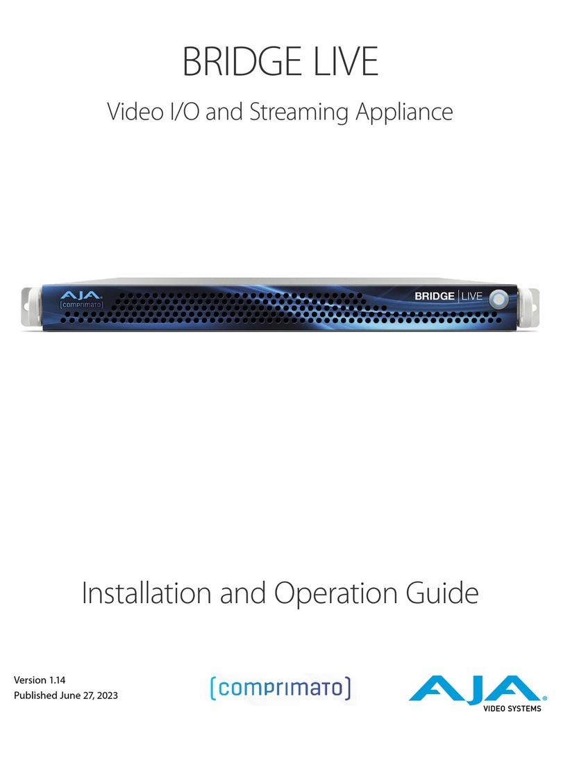 AJA BRIDGE LIVE Installation and operation guide